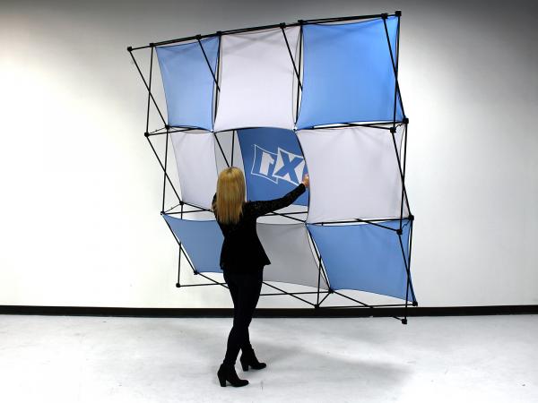 X1 8 ft. -- 3x3 Q Fabric Pop-Up Display Assembly